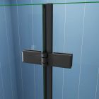 Two Panel Hinged Bath Screen Two Panel Hinged Bath Screen Black Hinge Mlh Products