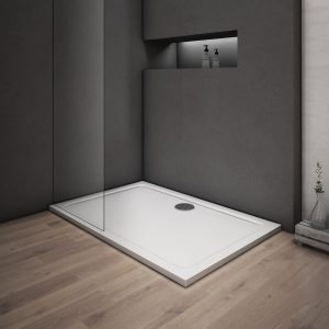 Quality Bath Screens, Enclosures &Amp; Radiators By Mlh Products Rectangle Shower Tray In White Mlh Products