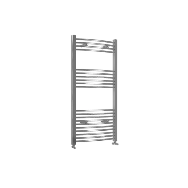 Chrome Heated Towel Rail Curved Bathroom Ladder Radiator