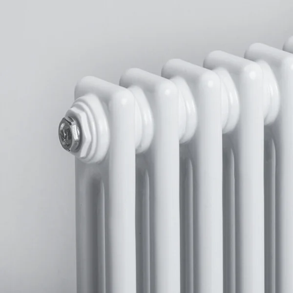 two column radiator in white