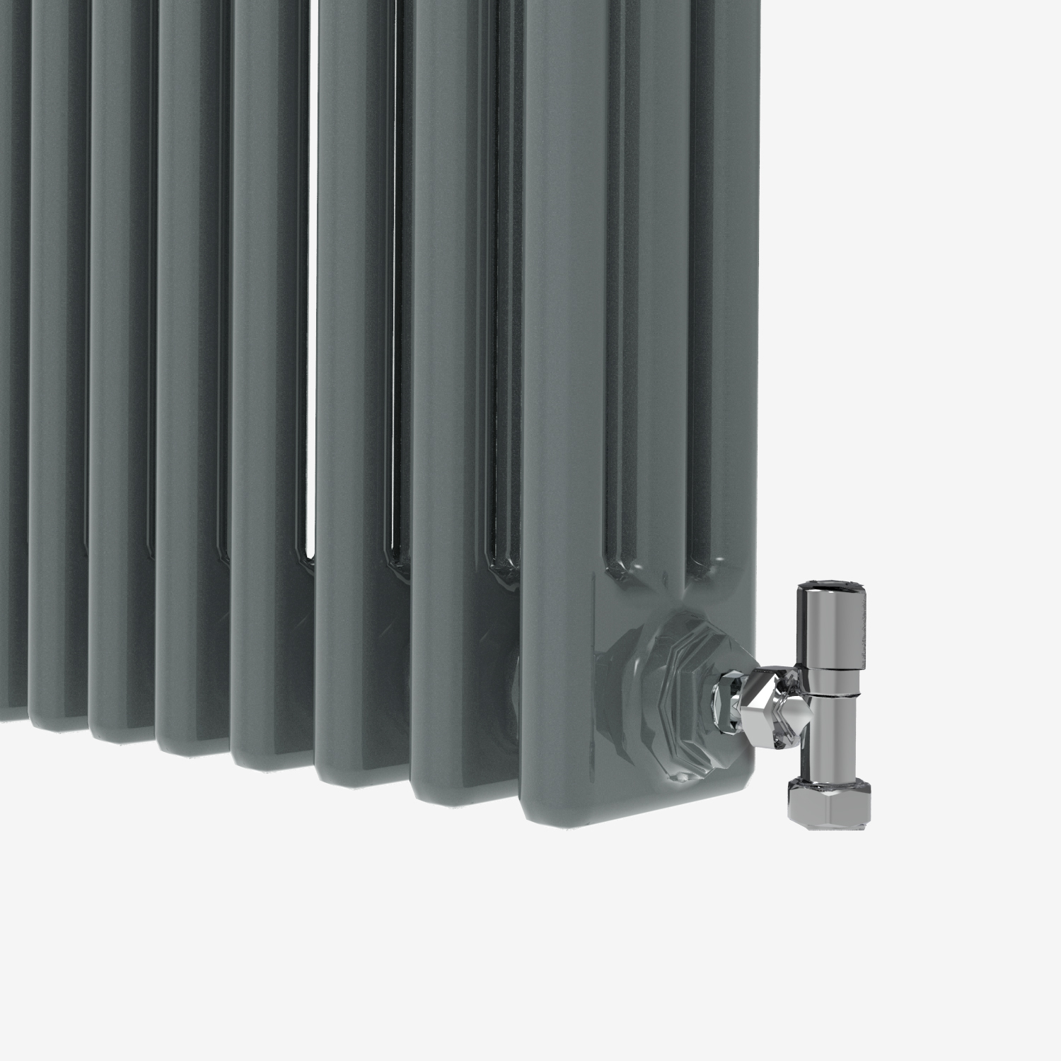 Horizontal 2 & 3 Column Radiators Anthracite Three Column Radiator Fitting CAHR MLH PRODUCTS