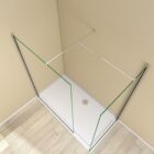 Walk In Wetroom Full Set Corner Fit 16 Walk In Wetroom Full Set Corner Fit silver walk in end panel 1700 top angle MLH PRODUCTS