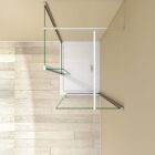 Walk In Wetroom Full Set Corner Fit 15 Walk In Wetroom Full Set Corner Fit silver walk in flipper end panel 1214 top MLH PRODUCTS